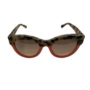 Stella MCCARTNEY Printed Color-block Cat-eye Sunglasses - EUC